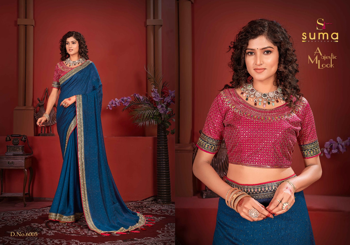 6005 Avikya Suma Designer Vichitra Sarees