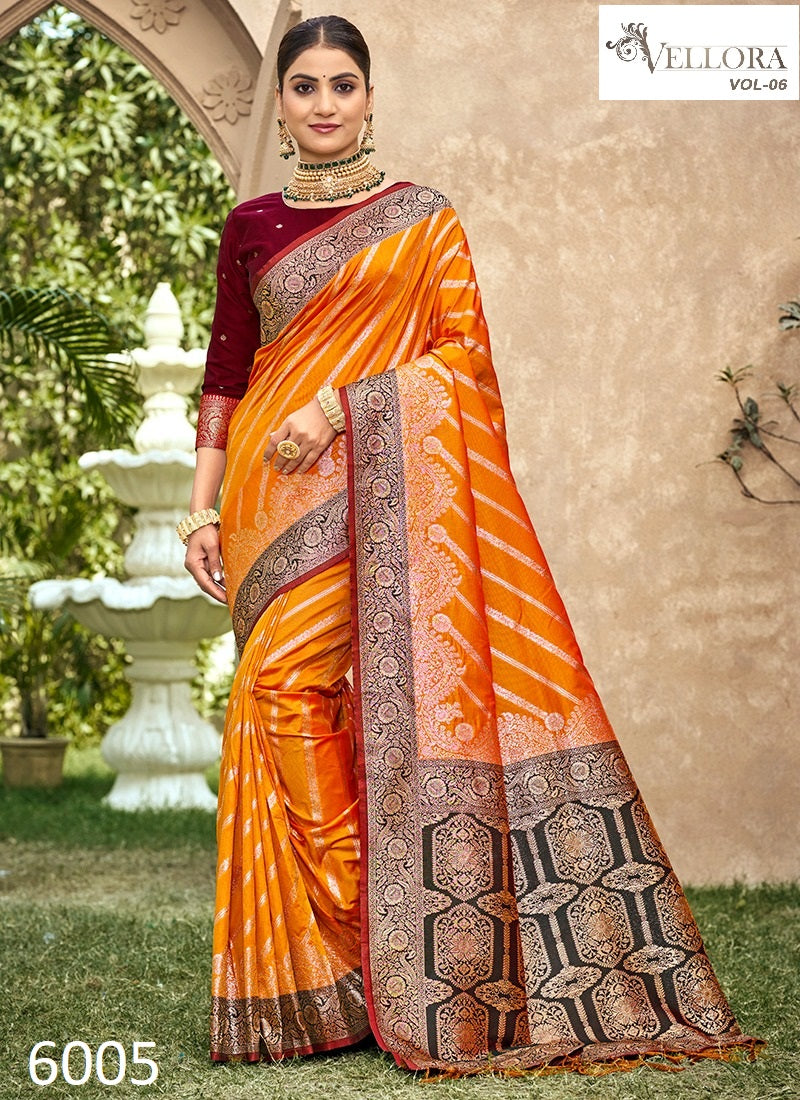 6005 Vol 6 Vellora Banarasi Silk Sarees