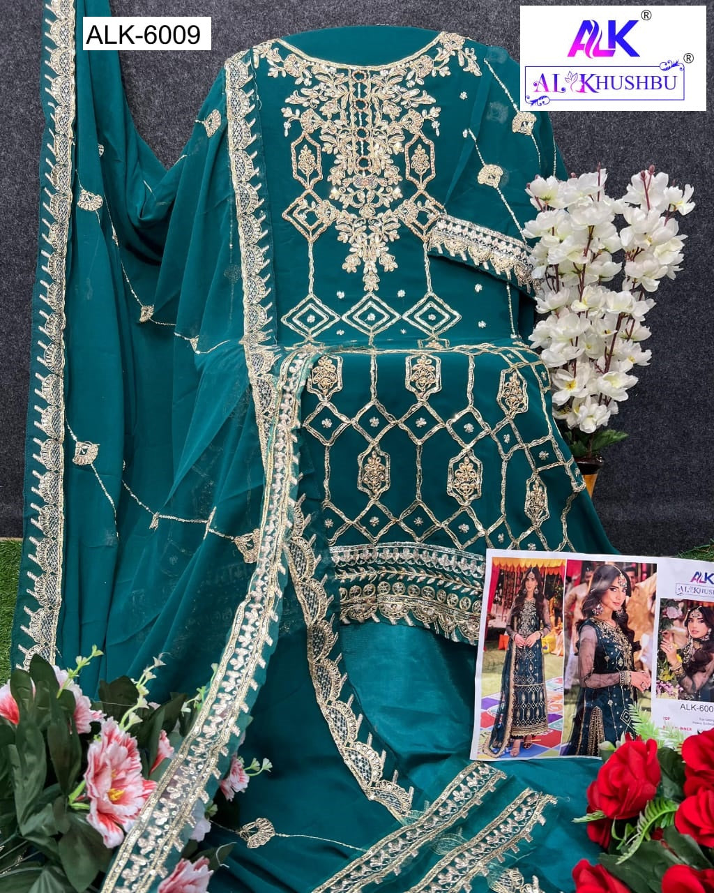 6009 Zahra Rubab Vol-3 Alk Georgette Pakistani Salwar Suits
