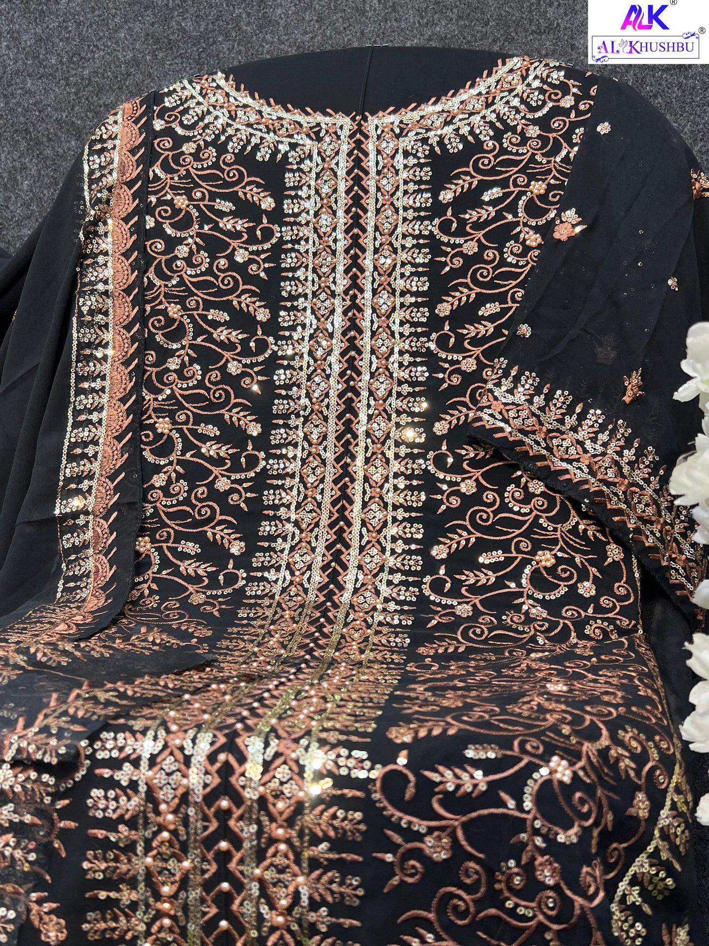 6010 Zahra Rubab Alk Embroidered Pakistani Salwar Suits