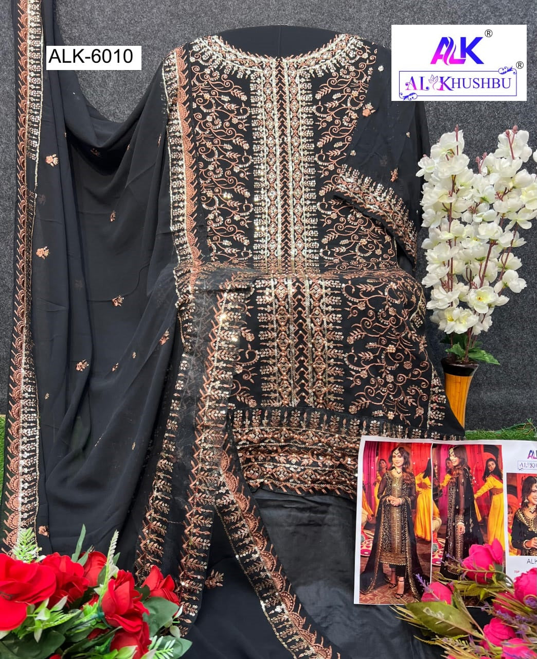 6010 Zahra Rubab Vol-3 Alk Georgette Pakistani Salwar Suits