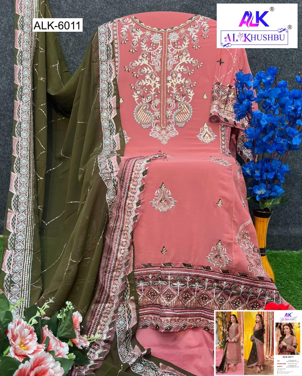 6011 Zahra Rubab Vol-3 Alk Georgette Pakistani Salwar Suits