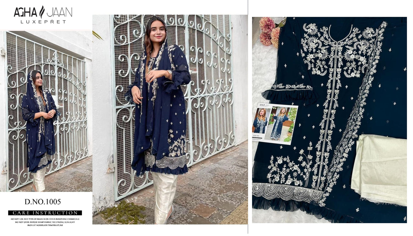 1005 Agha Jaan Pakistani Salwar Suits