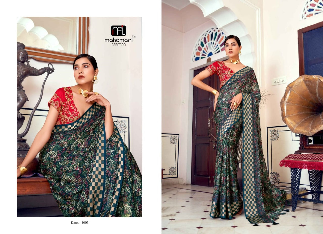 1005 Vinitaa Mahamani Creation Sarees