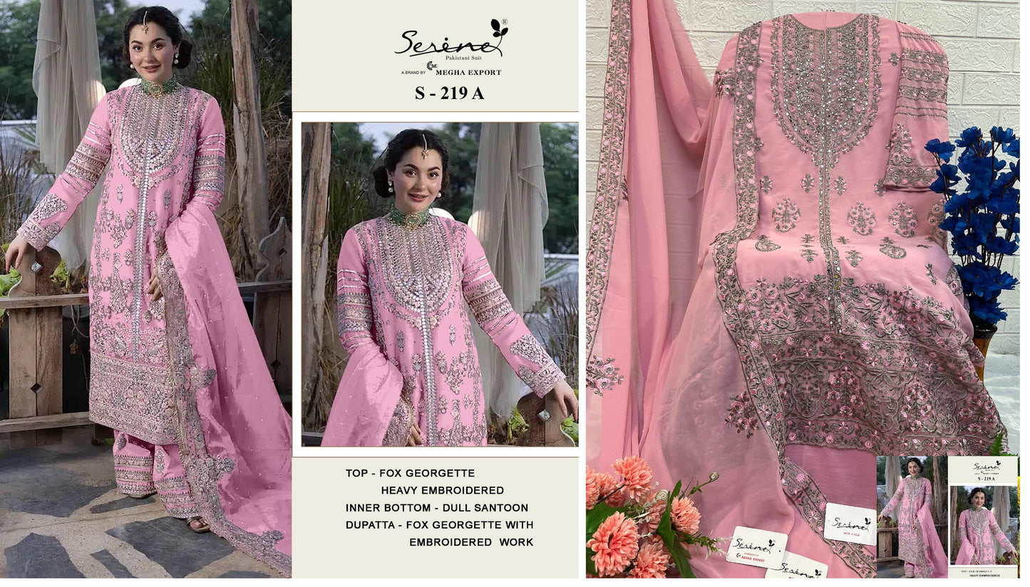 219A Serine Pakistani Salwar Suits