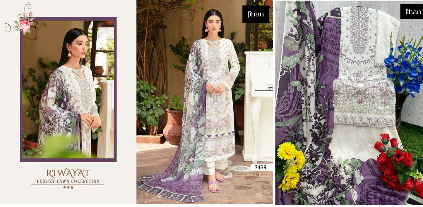3459 Riwayat Jihan Pakistani Salwar Suits