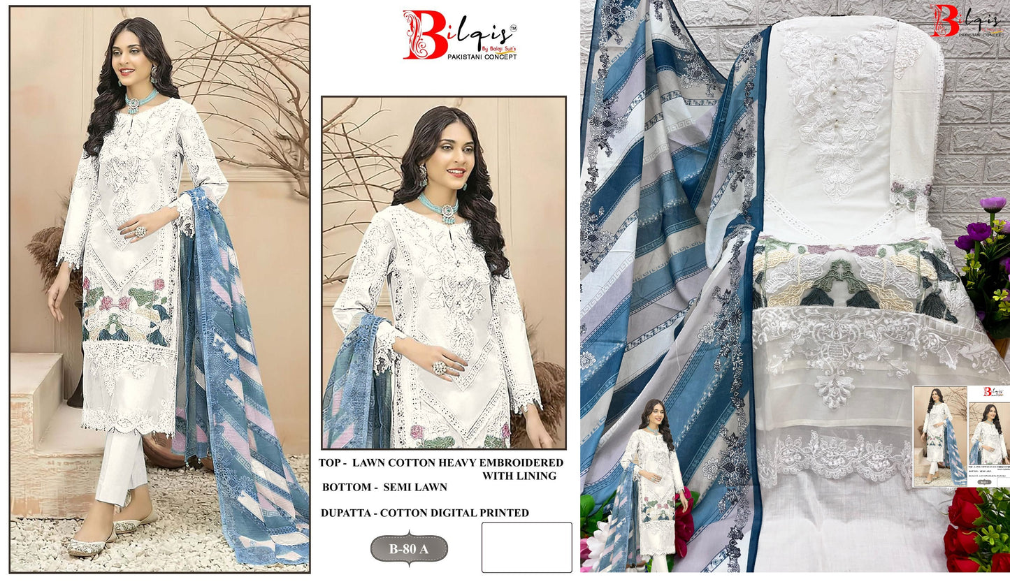 B-80A Bilqis Pakistani Salwar Suits