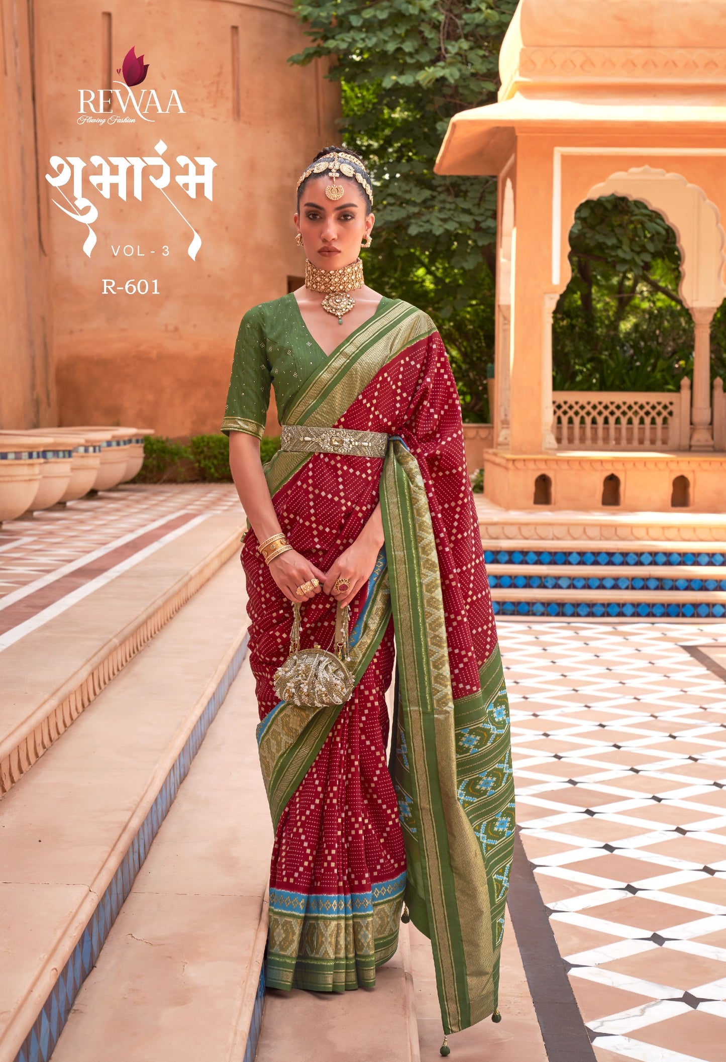 601 Shubharambh Vol 3 Rewaa Silk Sarees