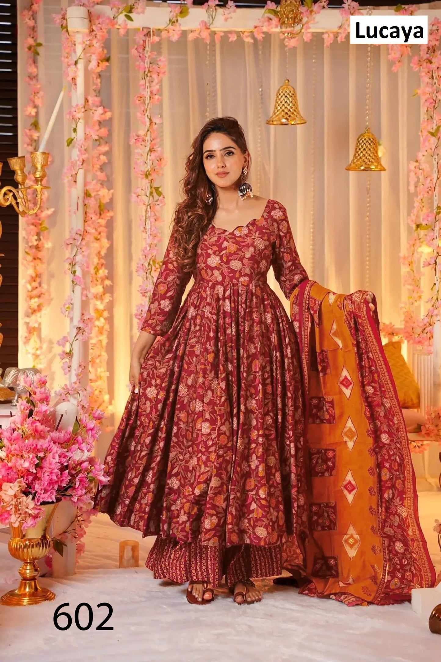 602 Clora Vol 6 Lucaya Anarkali Readymade Suits