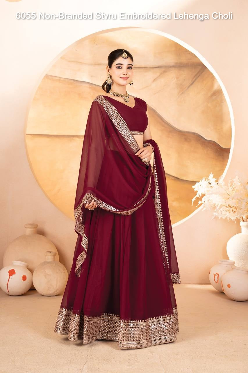 6055 Non-Branded Stvru Embroidered Lehenga Choli