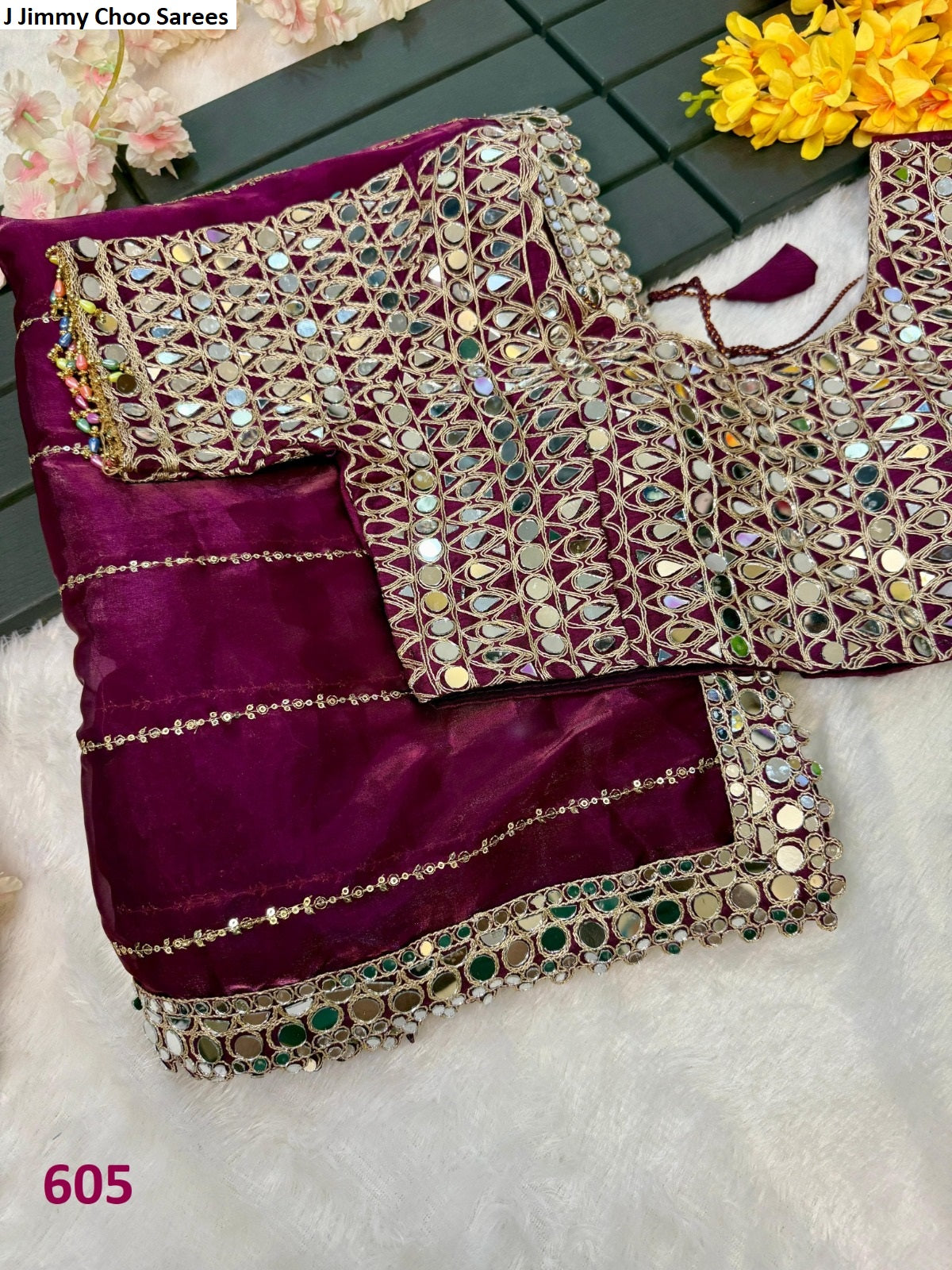 605 J Jimmy Choo Sarees