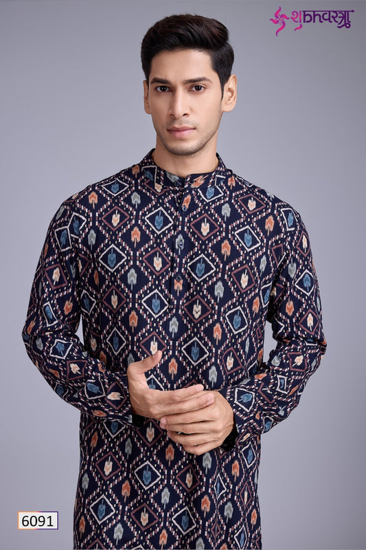6091 Vastra Vol 9 Shubhvastra Print Mens Kurta
