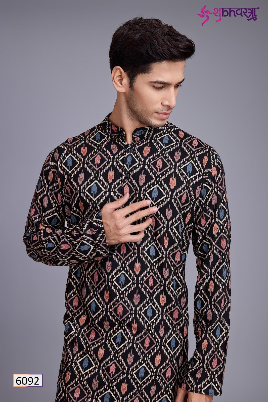 6092 Vastra Vol 9 Shubhvastra Print Mens Kurta