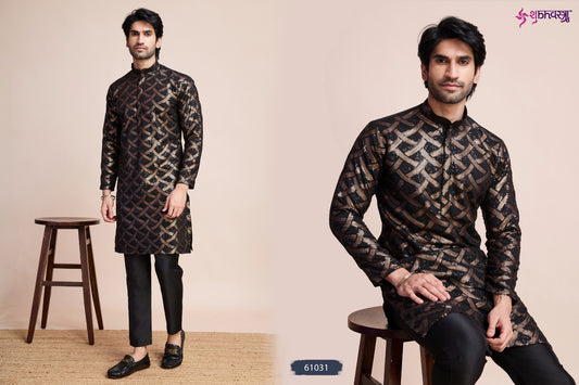 61031 Mens Tradition Shubhvastra Silk Mens Kurta