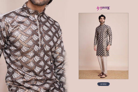 61032 Mens Tradition Shubhvastra Silk Mens Kurta