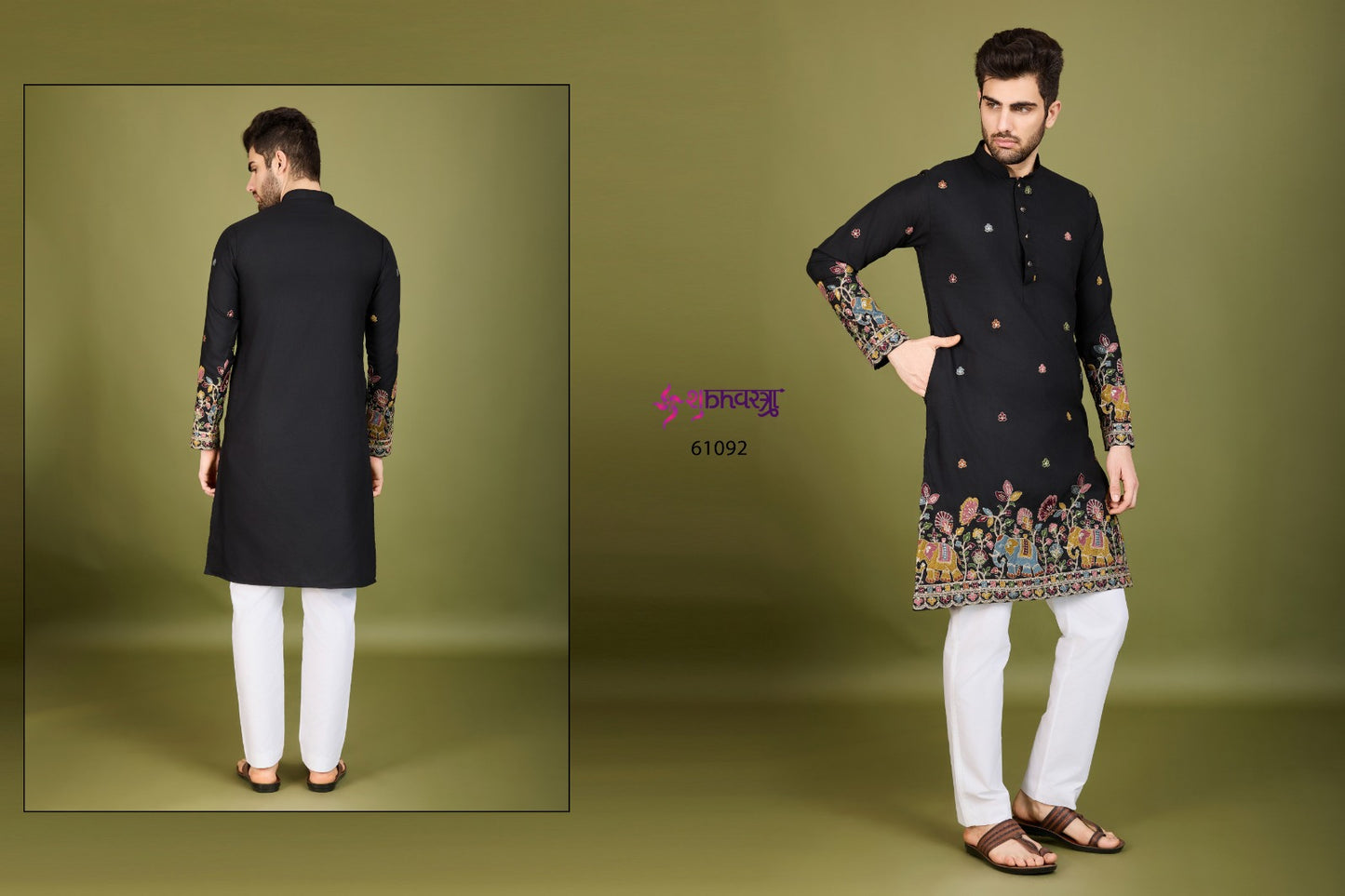 61092 Vastra Vogue Shubhvastra Thread Mens Kurta