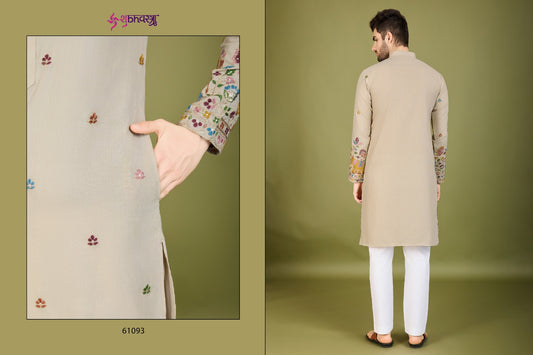 61093 Vastra Vogue Shubhvastra Thread Mens Kurta