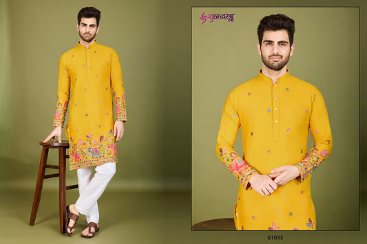 61095 Vastra Vogue Shubhvastra Thread Mens Kurta