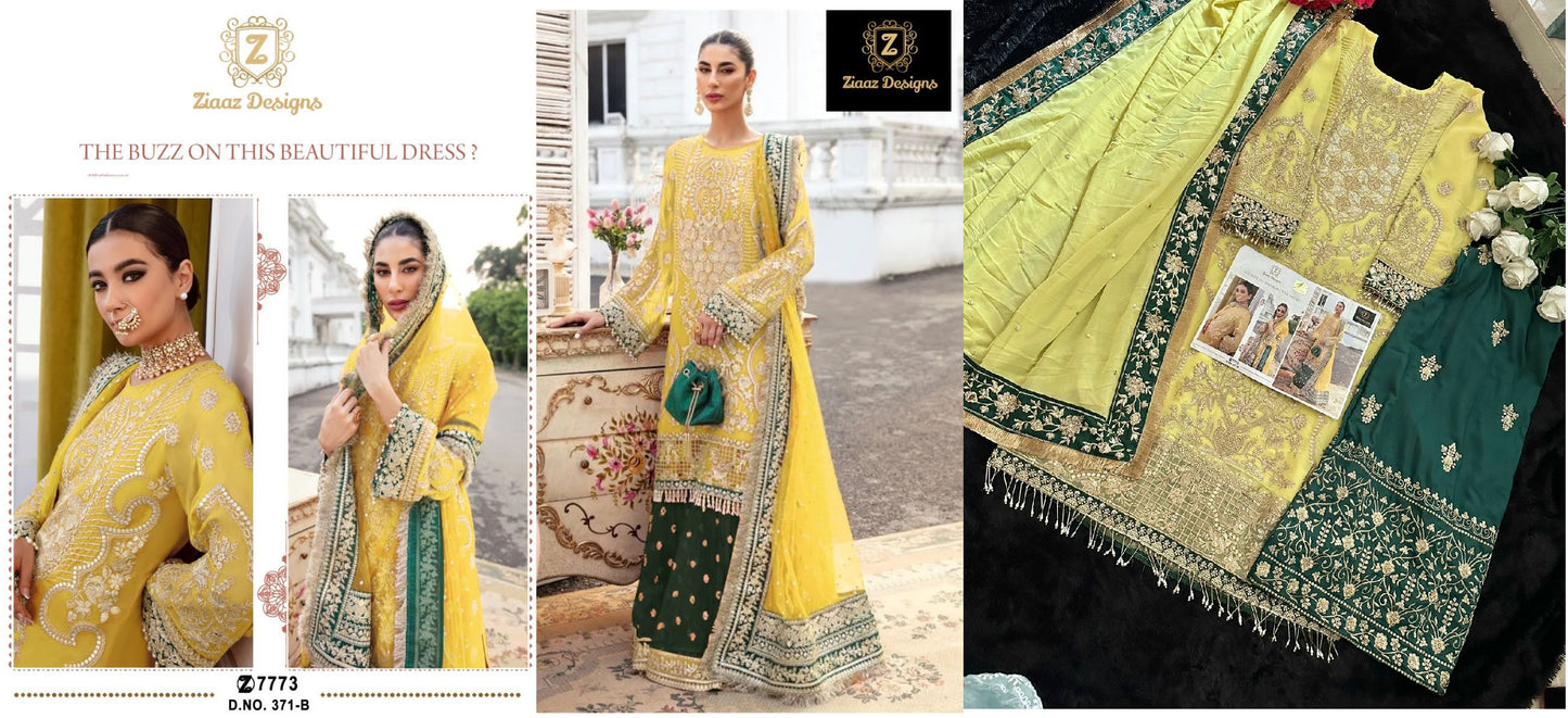 371B Ziaaz Designs Pakistani Salwar Suits