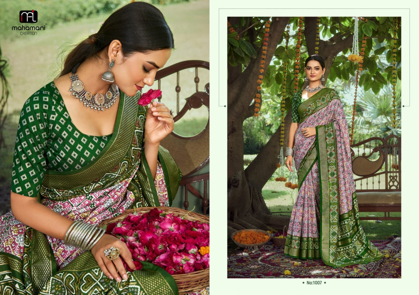 1007 Devika Mahamani Creation Sarees