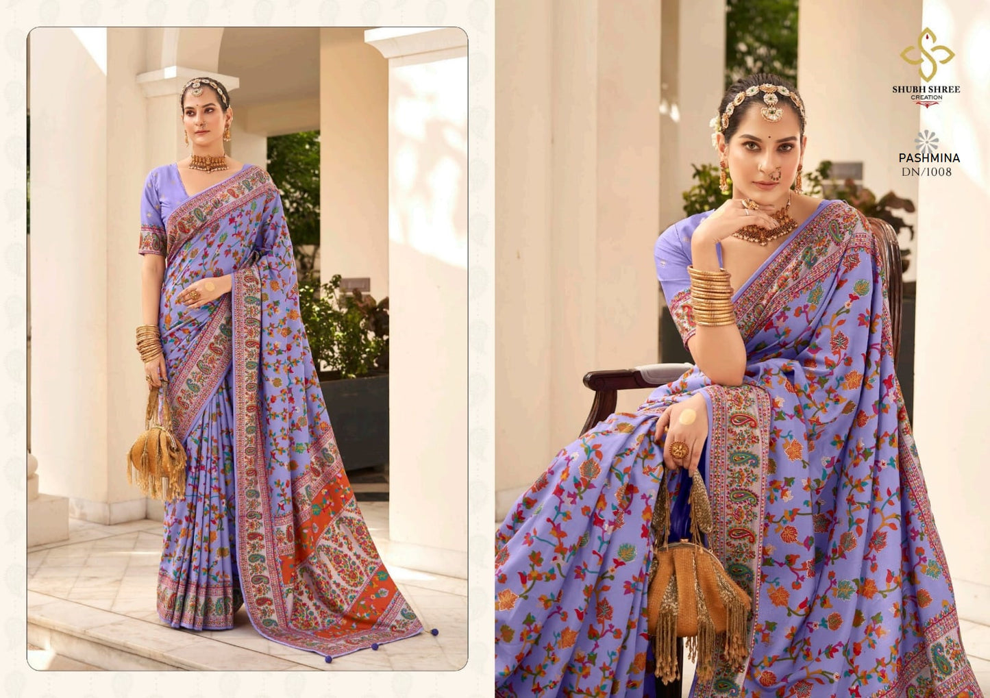 1008 Pashminna Shubh Shree Sarees