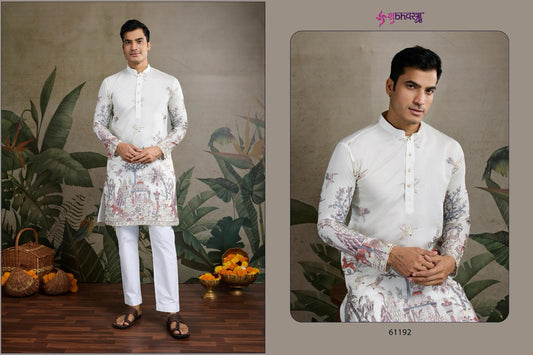 61192 The Desi Edit Shubhvastra Viscose Silk Mens Kurta