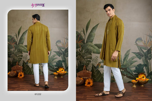 61222 Zari And Weaves Vol 2 Shubhvastra With Dupatta Mens Kurta