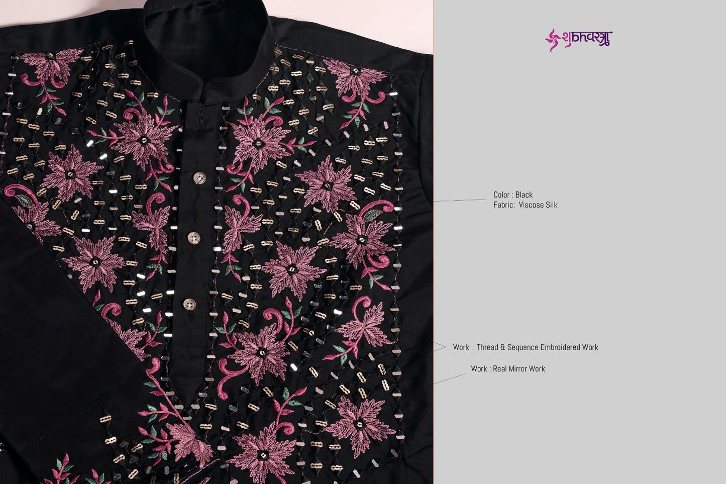 61382 Vivaah Viraasat Vol 2 Shubhvastra Viscose Silk Mens Kurta