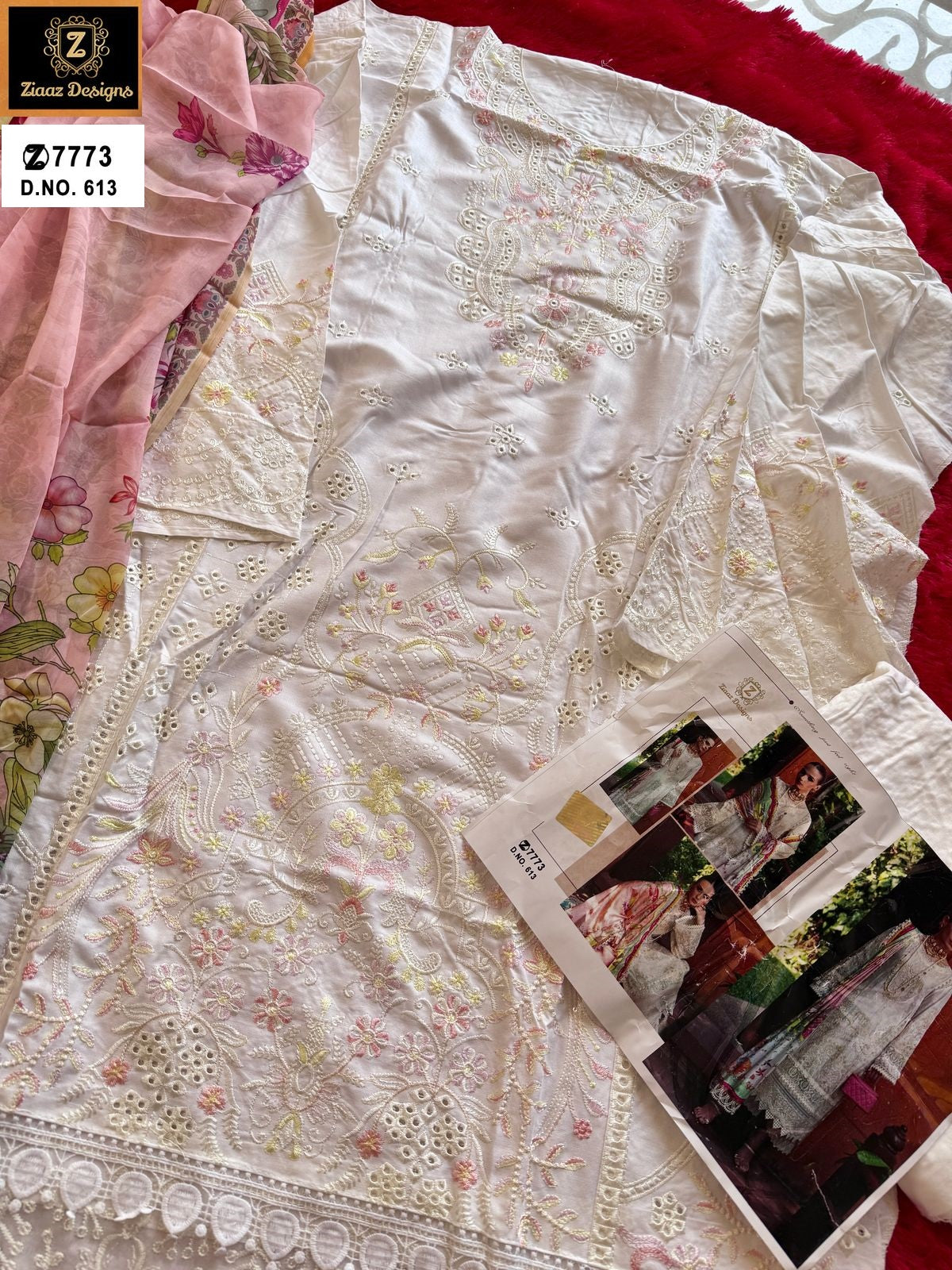 613 Sky Ziaaz Designs Rayon Pakistani Salwar Suits