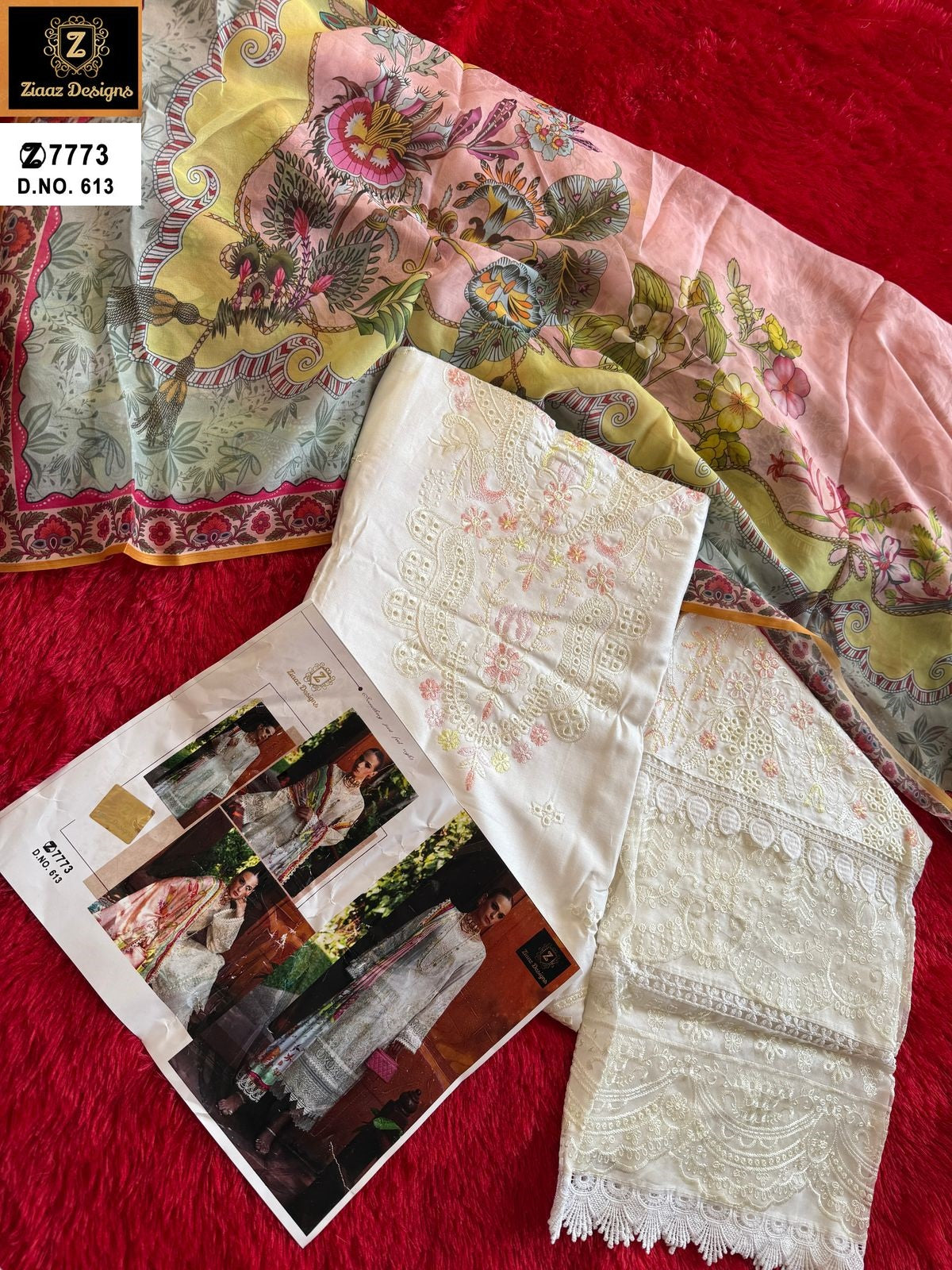 613 Sky Ziaaz Designs Rayon Pakistani Salwar Suits