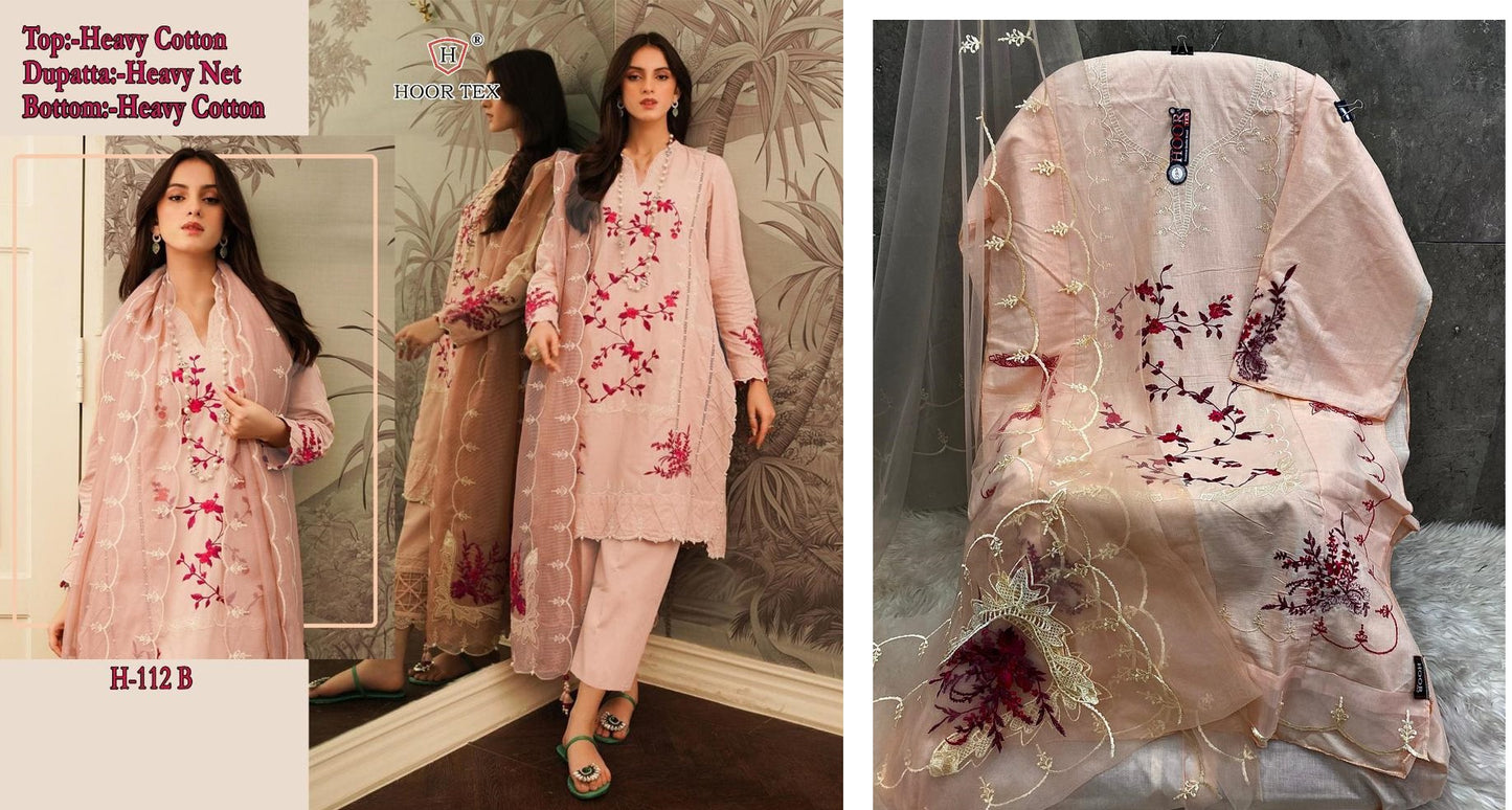 H-112-B Hoor Tex Pakistani Salwar Suits