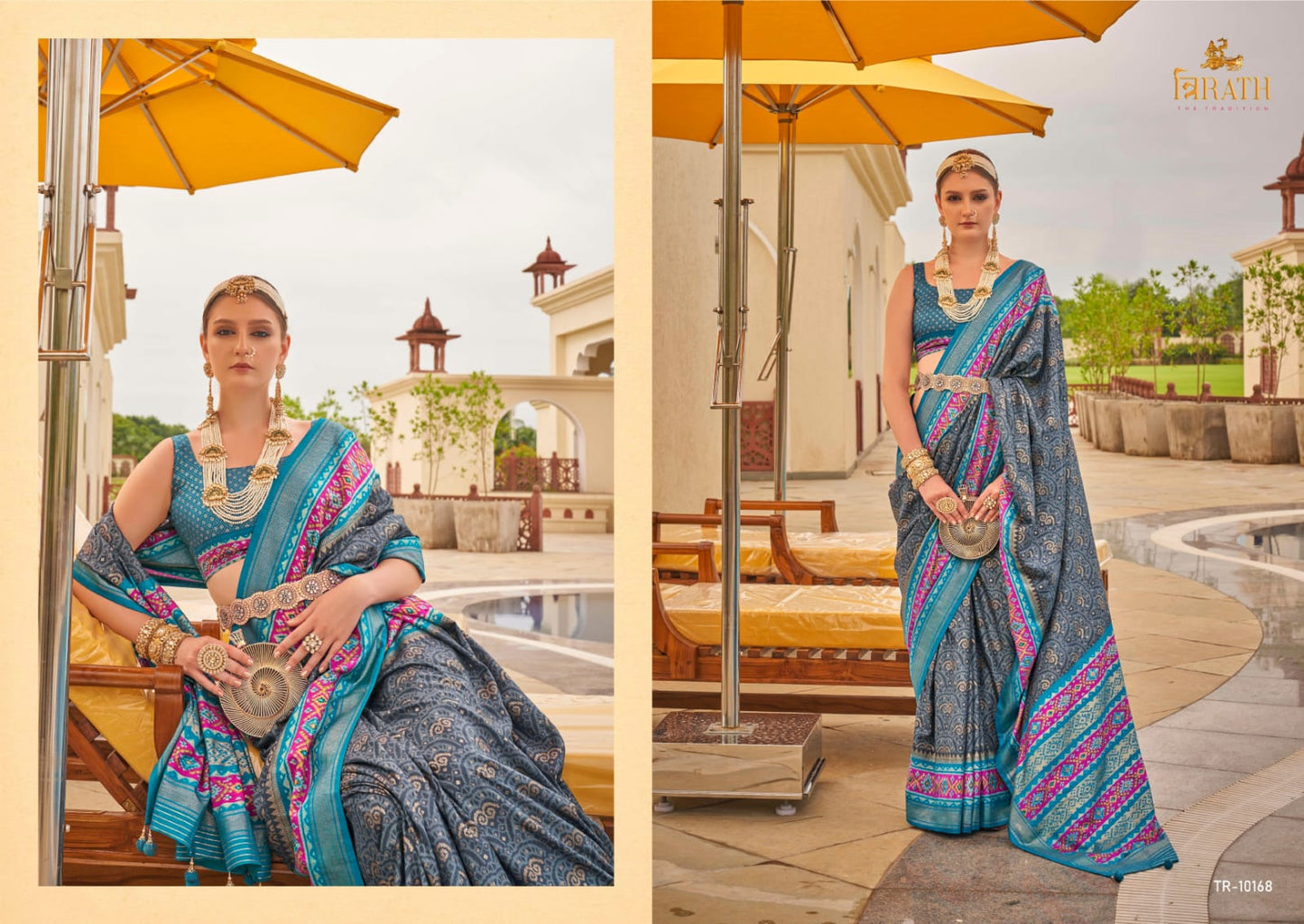 10168 Rasam Patola Trirath Sarees