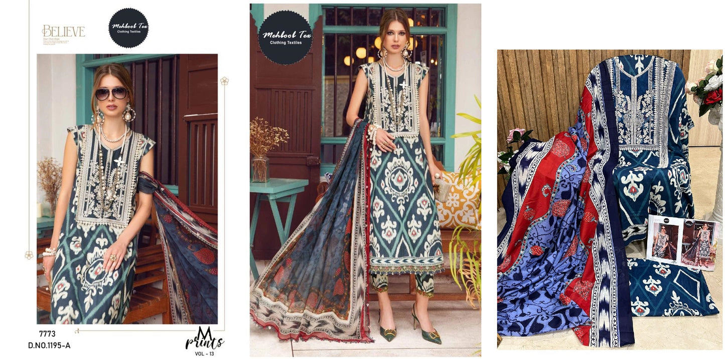 1195A Mehboob Tex Pakistani Salwar Suits