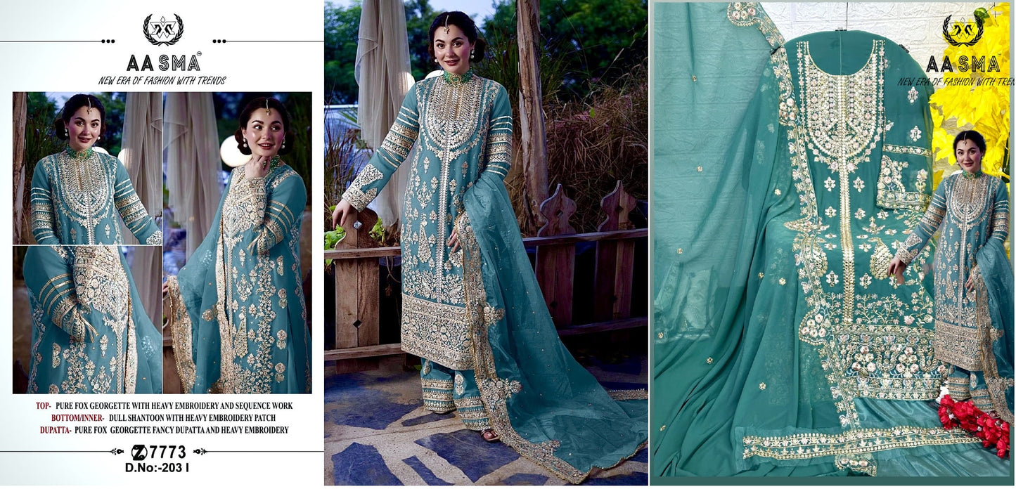203I Aasma Pakistani Salwar Suits