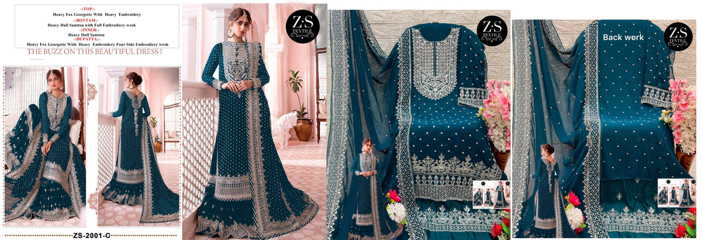 1006C Zs Textile Pakistani Salwar Suits