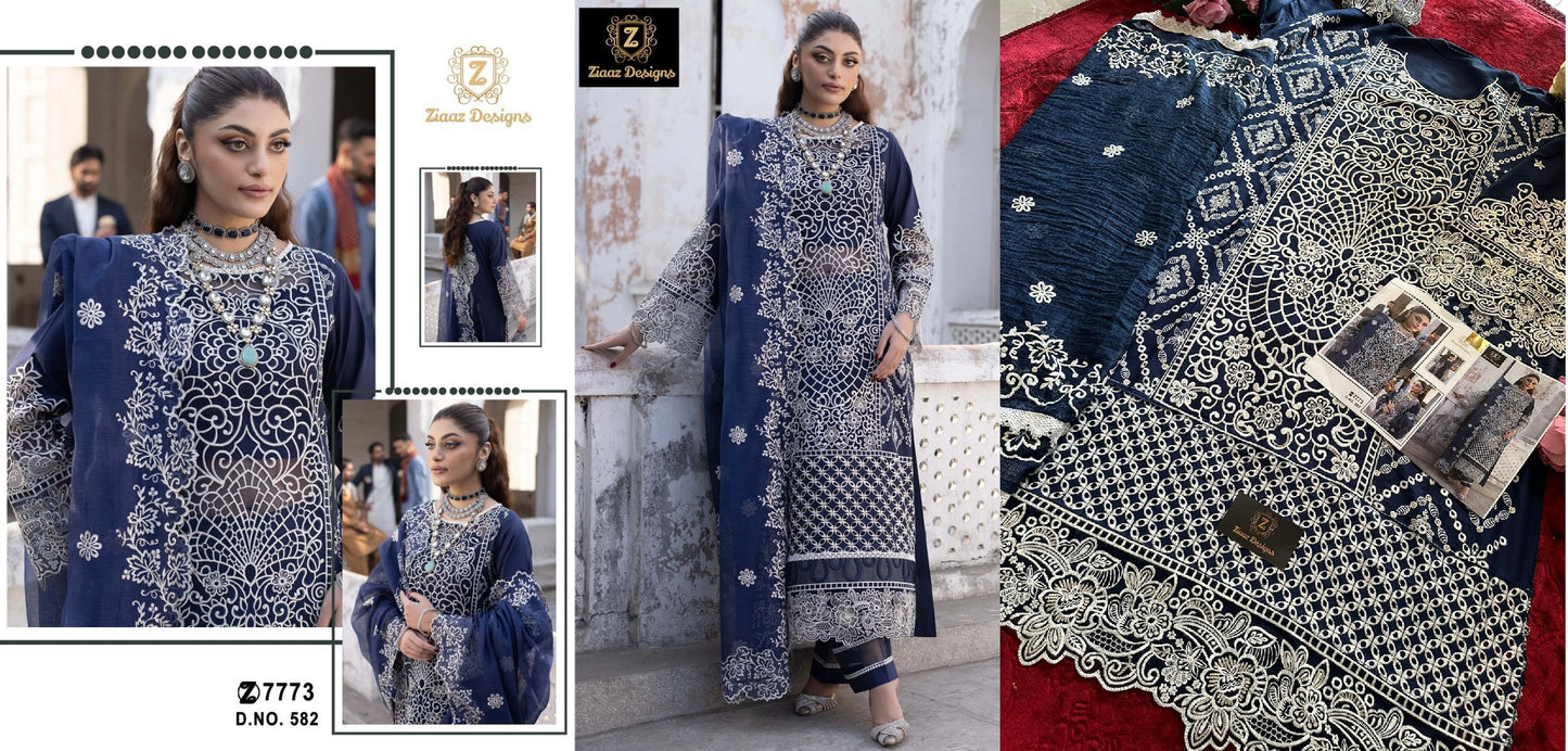 582 Ziaaz Designs Pakistani Salwar Suits
