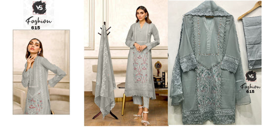 615Gray Vs Fashion Pakistani Readymade Suits