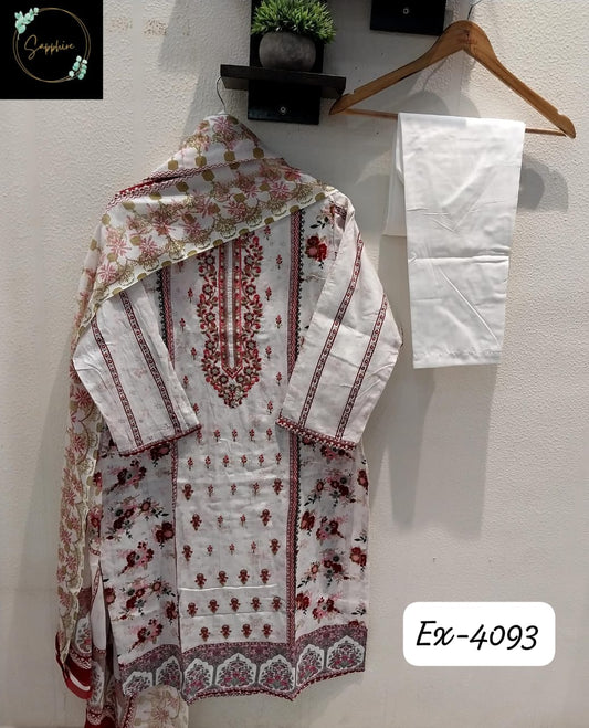 Vol 4093 White Sapphire Pakistani Readymade Suits