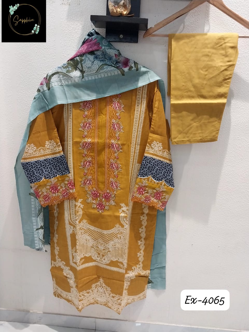 Vol 4065 Yellow Sapphire Pakistani Readymade Suits