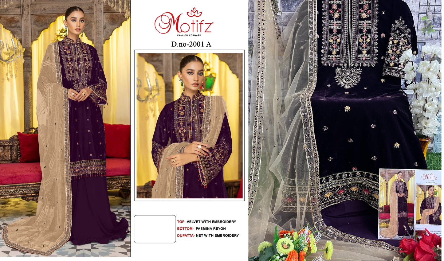 2001A Motifz Pakistani Salwar Suits