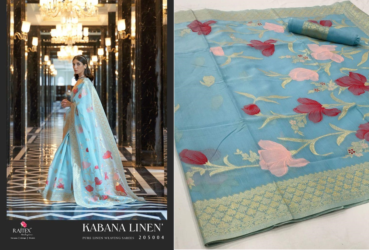 205004 Kabana Linen Rajtex Sarees
