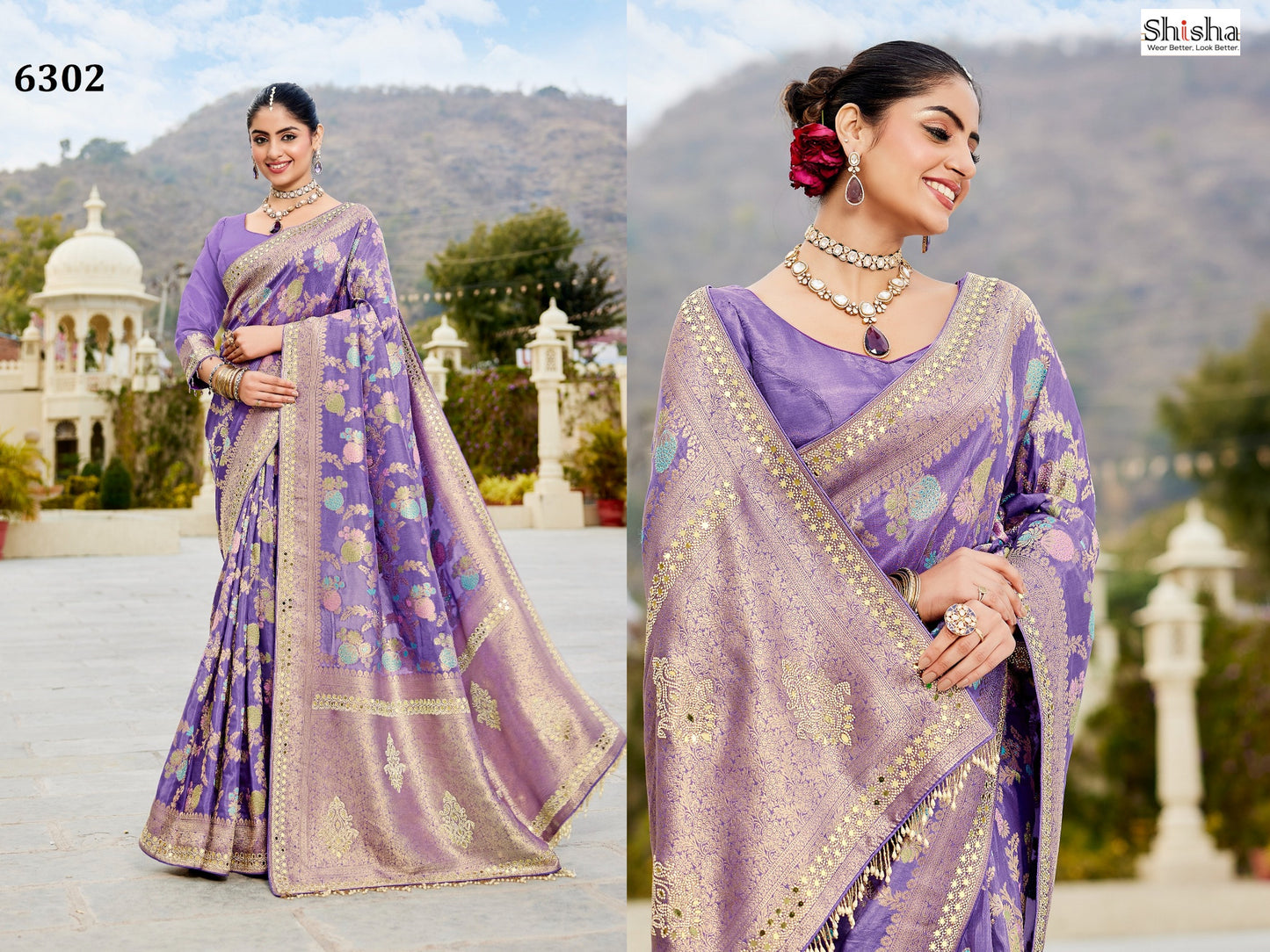 6302 Kum Kum Vol 7 Shisha Russian Silk Sarees