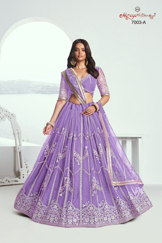 7003A Chandrakala Vol 1 Narayani Fashion House Butterfly Net Lehenga Choli