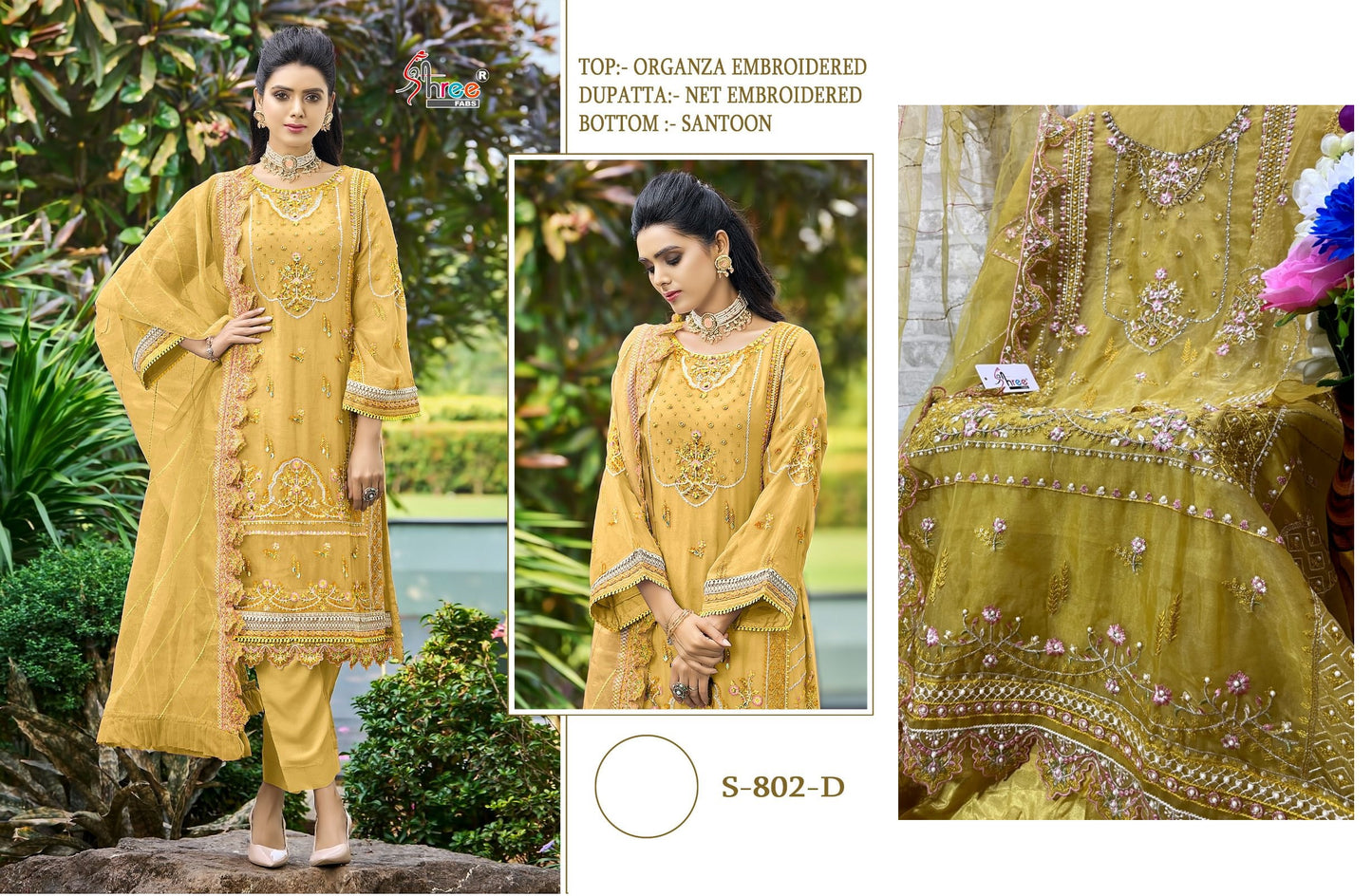 S-802-D Shree Fabs Pakistani Salwar Suits