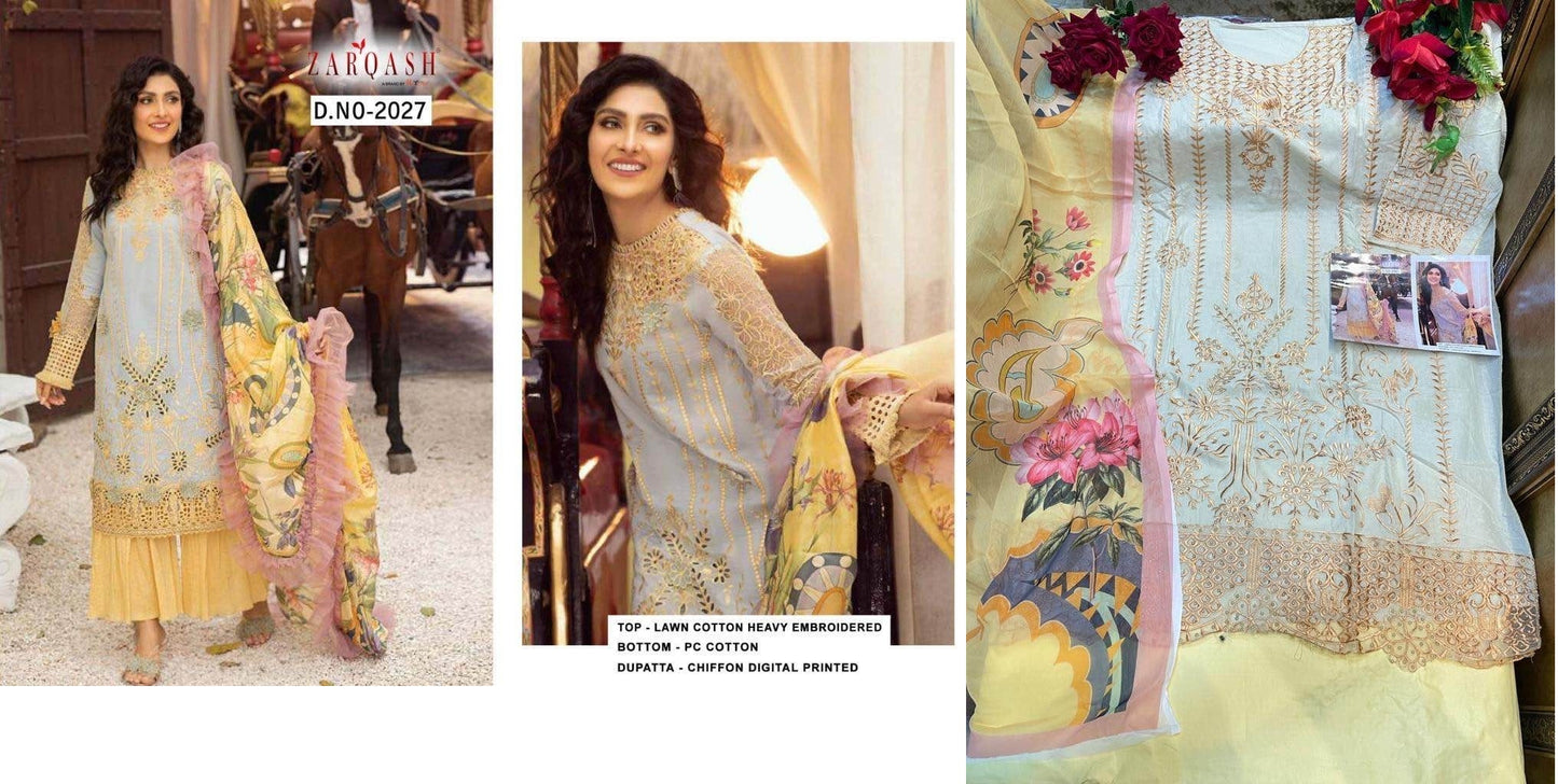 Z-2027 Zarqash Pakistani Salwar Suits