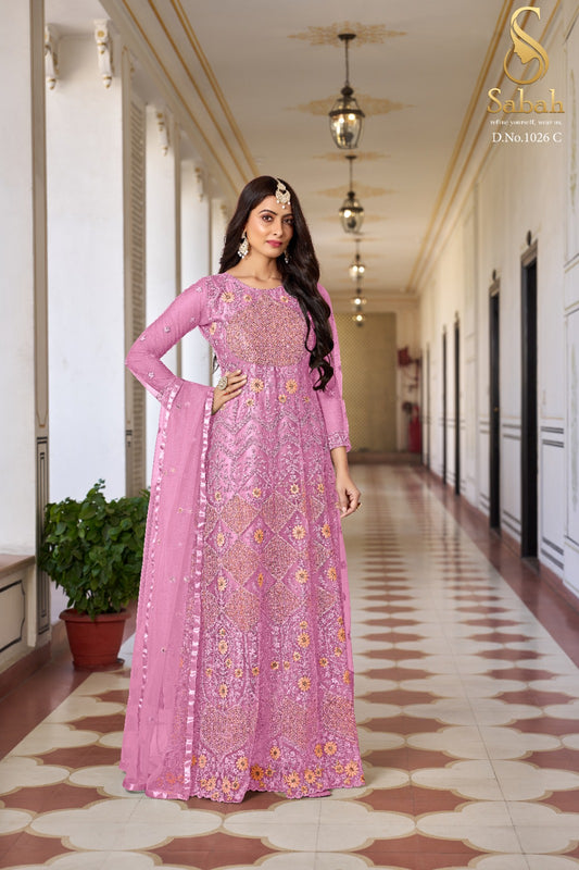 1026C Simran Sabah Unstitched Suits