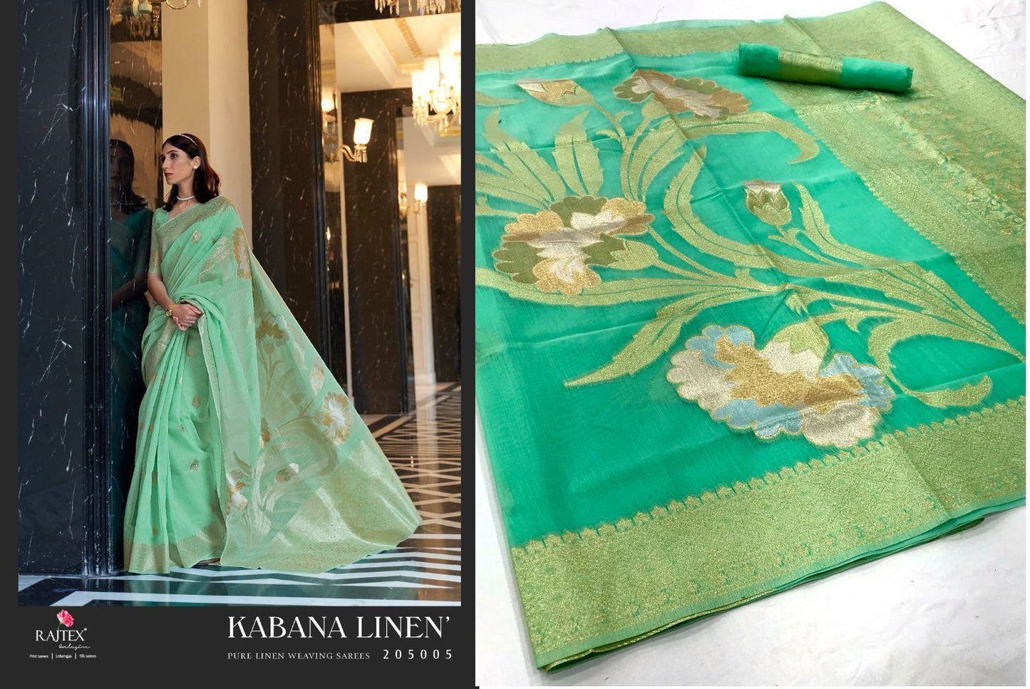 205005 Kabana Linen Rajtex Sarees