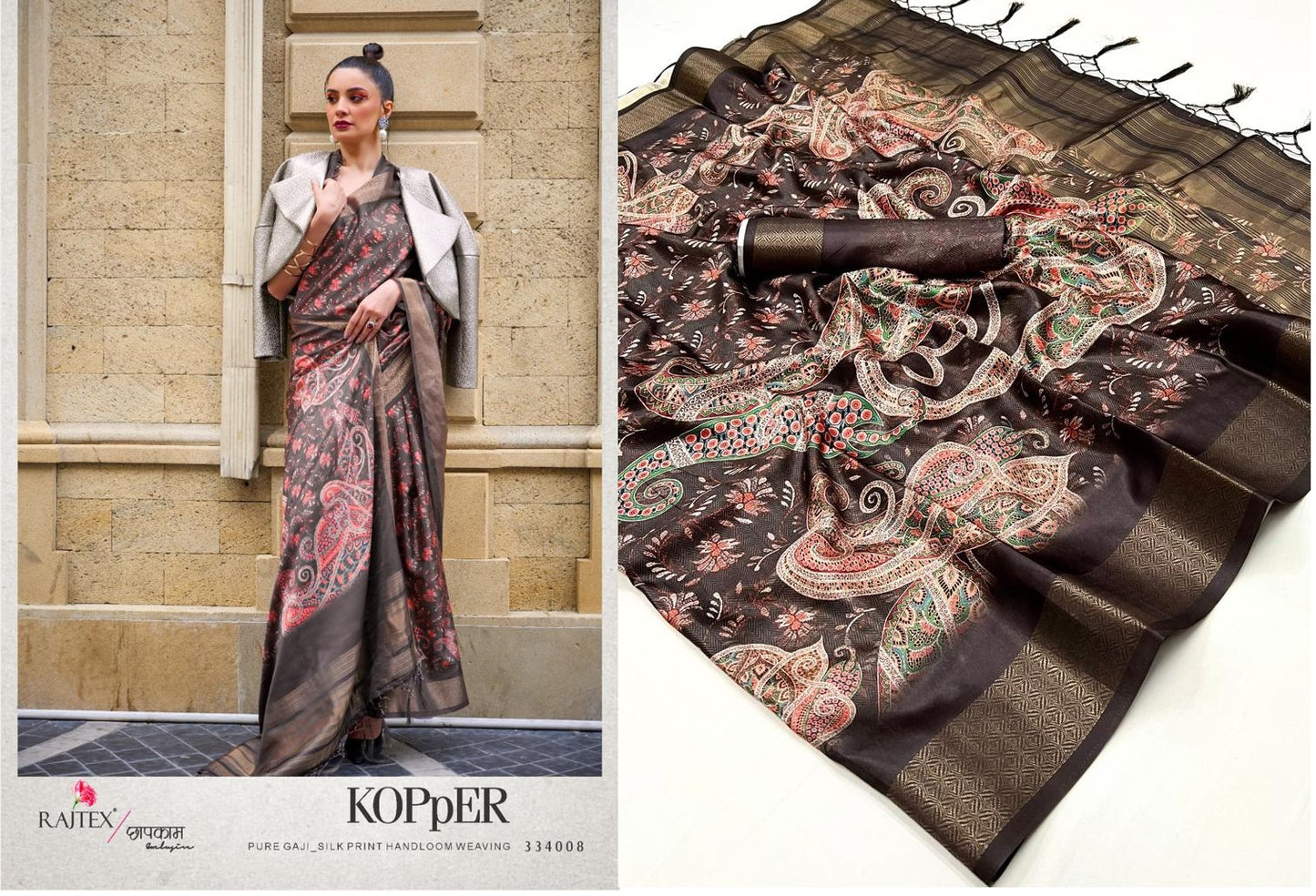 334008 Kopper Rajtex Sarees