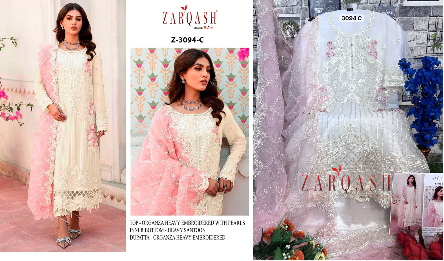 3094C Zarqash Pakistani Salwar Suits