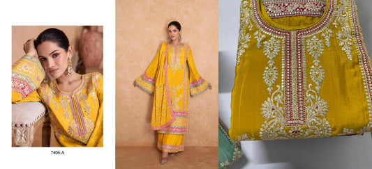 7406A Vedika Pakistani Readymade Suits